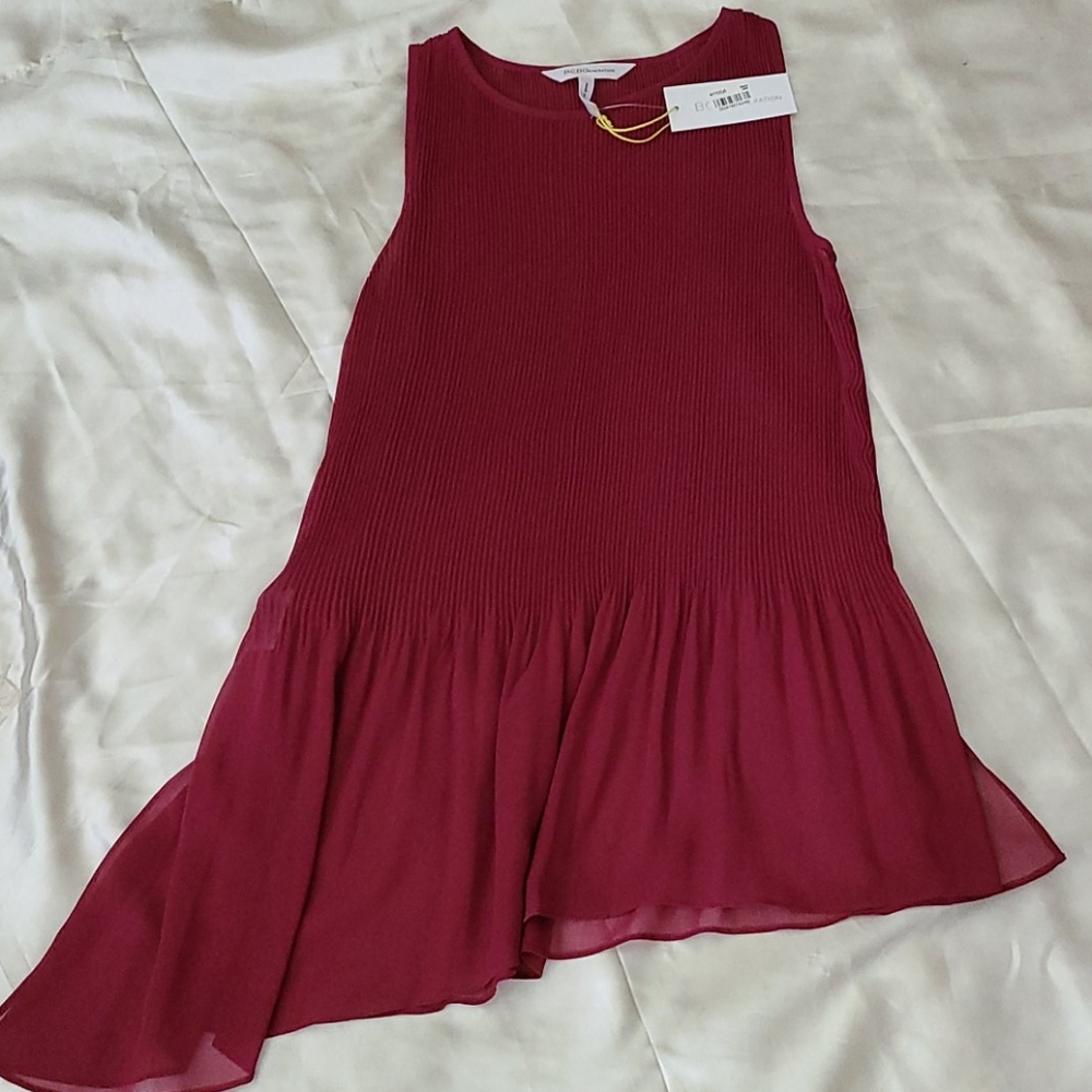 BCBG Generation Pleated Swing Top - XXS